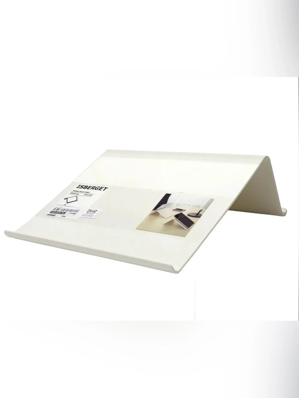 IKEA ISBERGET New White/Off-White Slim Profile Minimalist Tablet Stand